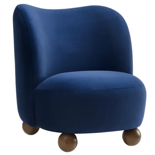 EEI-6990-MID-WAL Monroe Performance Velvet Accent Chair by Modway
