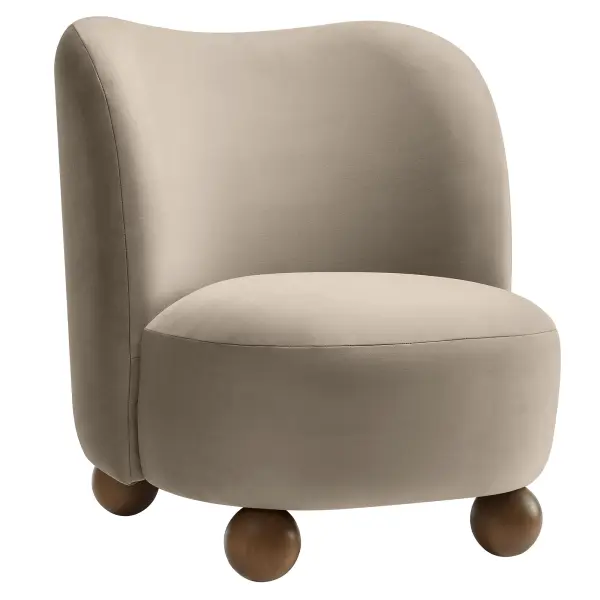 EEI-6990-TAU-WAL Monroe Performance Velvet Accent Chair by Modway