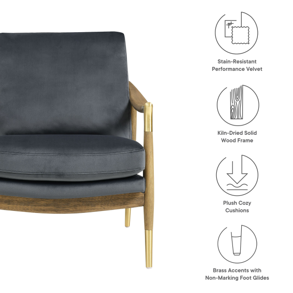 Eei 7056 Cab Wal Langford Performance Velvet Accent Armchair By Modway In Blue 2