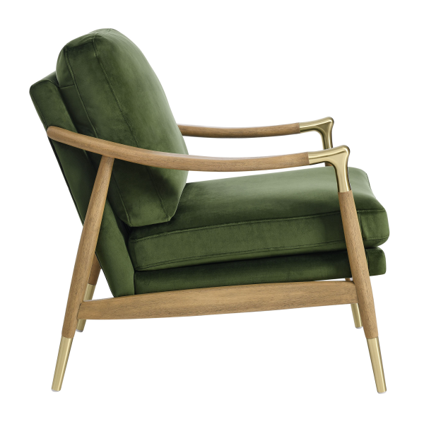 Eei 7056 Mog Wal Langford Performance Velvet Accent Armchair By Modway In Green 4