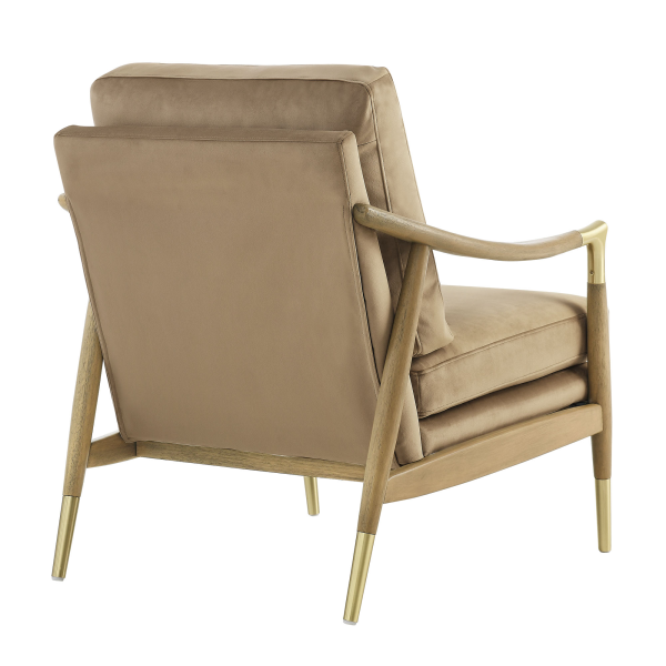 Eei 7056 Tau Wal Langford Performance Velvet Accent Armchair By Modway In Brown 5