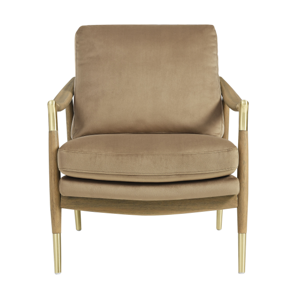 Eei 7056 Tau Wal Langford Performance Velvet Accent Armchair By Modway In Brown 6