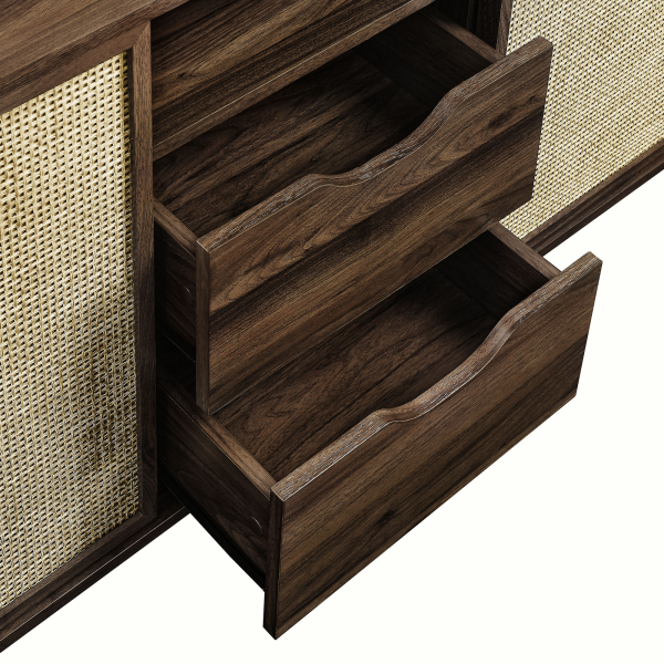 Eei 7166 Wal Reid 63 Curved Sideboard By Modway In Brown 7