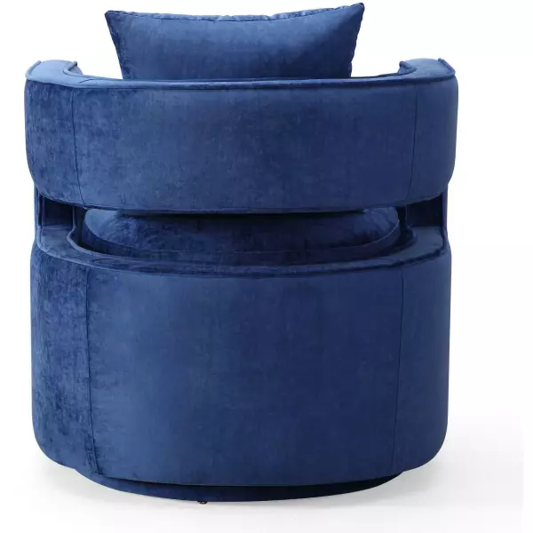 Tov L6124 Kennedy Navy Swivel Chair 4