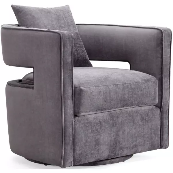 TOV-L6125 Kennedy Grey Swivel Chair