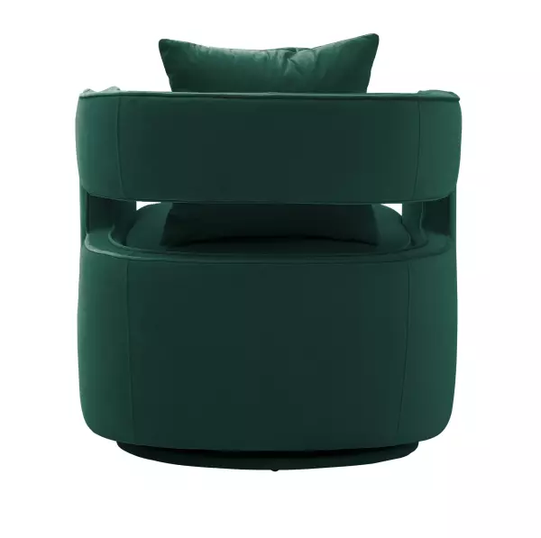 Tov S44126 Kennedy Forest Green Swivel Chair 3
