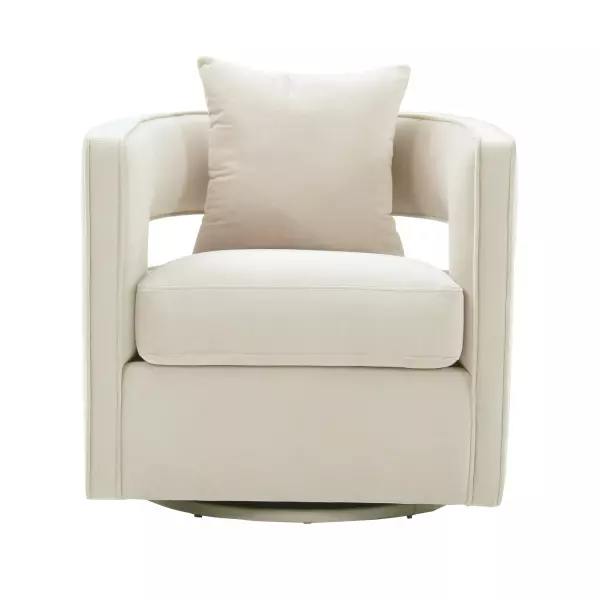 Tov S44127 Kennedy Cream Swivel Chair 2