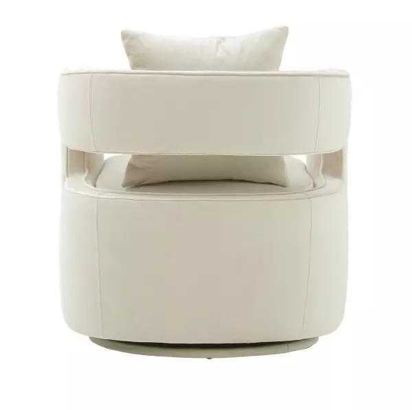 Tov S44127 Kennedy Cream Swivel Chair 3