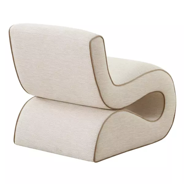 Tov S68811 Senna Cream Basketweave Accent Chair 2