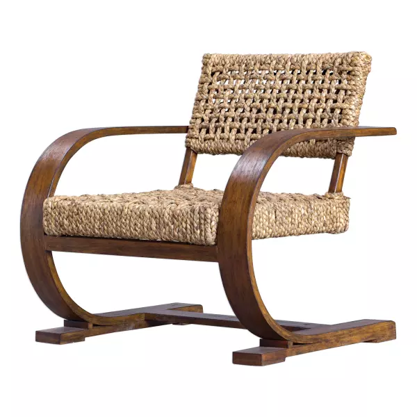 23483 Uttermost Rehema Natural Woven Accent Chair