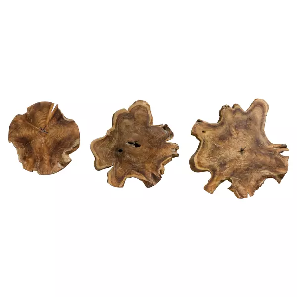 04085 Uttermost Kalani Teak Wall Art Set/3
